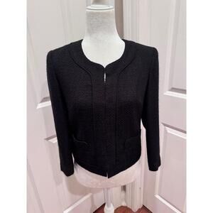 Banana Republic Black Textured Lady Jacket